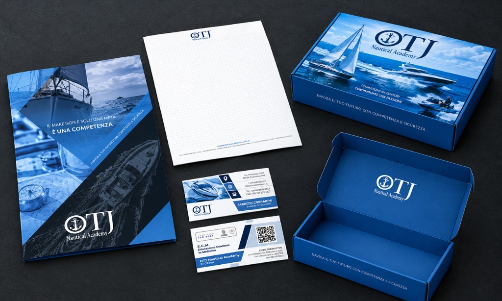 OTJ Nautical Academy — OTJ srl, Corporate Identity & Packaging